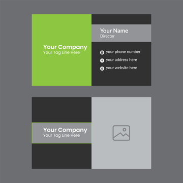 Modern business card design template