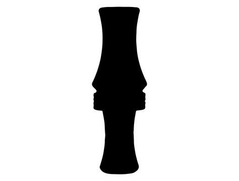 recommend clip art: Duck Call silhouette vector art white background