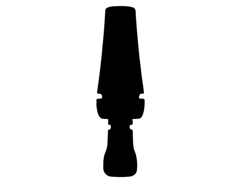 recommend clip art: Duck Call silhouette vector art white background