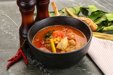 Thai traditional Tom Yum with chicken