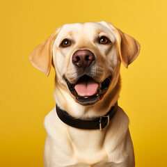 Golden retriever assistance dog. Guide dog.