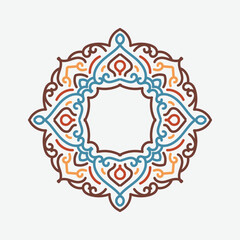 Decorative vintage frame. Vector design. floral ornament