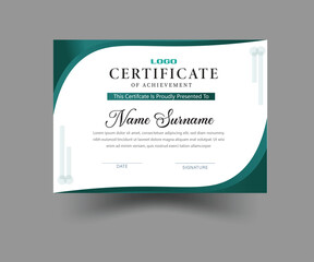 Appreciation & Achievement Certificate Template Design 