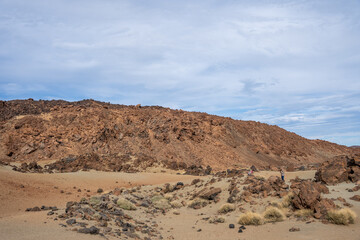 Minas de San Jose desert landscape in Teide National Park Tenerife, Spain