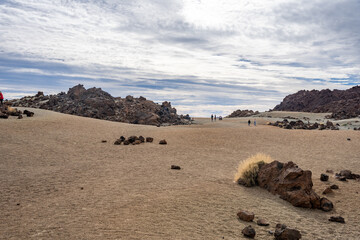 Minas de San Jose desert landscape in Teide National Park Tenerife, Spain