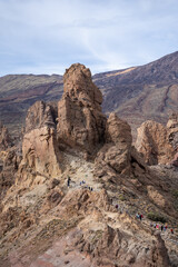 Roques de Garcia volcanic rocks in Teide National Park, Tenerife, Canary Islands, Spain