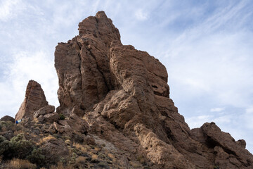 Fototapeta premium Roques de Garcia volcanic rocks in Teide National Park, Tenerife, Canary Islands, Spain