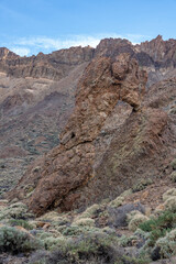 The Zapato de la Reina Rock (The Queen's Shoe) in Teide National Park, Canary Islands, Tenerife, Spain