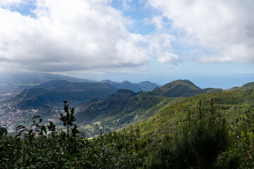 View from Mirador Cruz del Carmen over Anaga Mountains and Lagunera Vega
