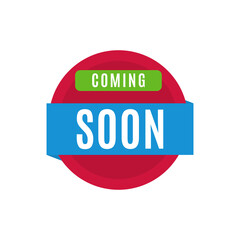 Coming soon label design. 