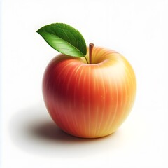 Red apple isolated on white background