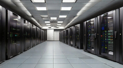 Obraz premium server room with servers