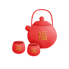 Hand drawn Chinese New Year symbols, Chinese New Year gifts, Chinese New Year cartoon elements