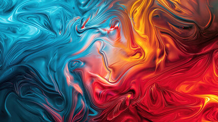 Fototapeta na wymiar A vibrant multicolor abstract background with wavy curve dynamic fluid liquid smooth illustration background.