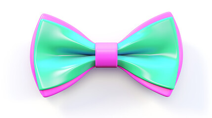 Ethereal Elegance: A Soft Pop Style Multicolored Bow Tie