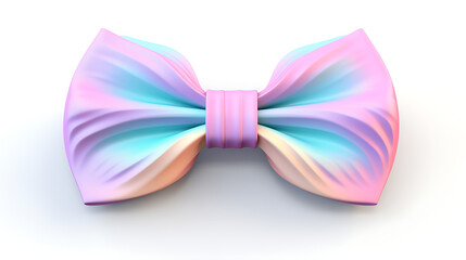 Ethereal Elegance: A Soft Pop Style Multicolored Bow Tie