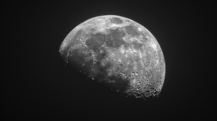 Celestial Embrace: A Lunar Odyssey Captured at 1500mm. Generative AI