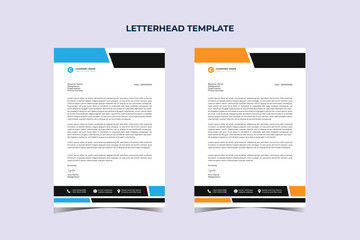 Modern Business Letterhead Design Template