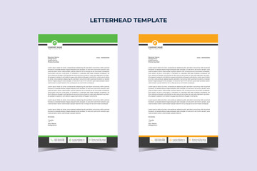 Modern Business Letterhead Design Template