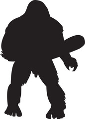 Obraz premium Bigfoot silhouette eps vector