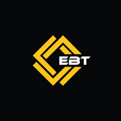 EBT letter design for logo and icon.EBT typography for technology, business and real estate brand.EBT monogram logo.