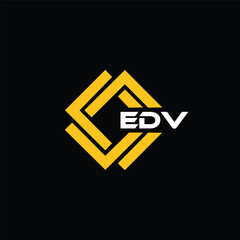  EDV letter design for logo and icon.EDV typography for technology, business and real estate brand.EDV monogram logo.