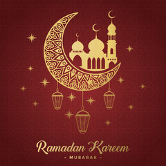 Ramadhan background, Eid al-Fitr background, Islamic new year background greeting card