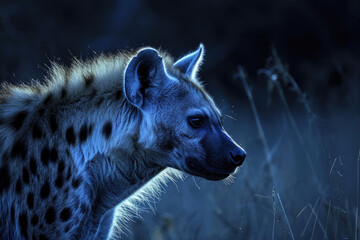The nocturnal prowess of a hyena on the prowl