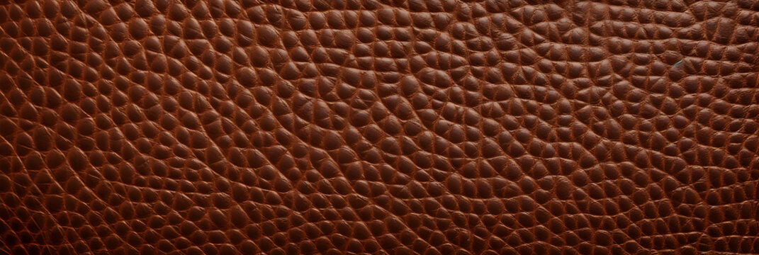 brown leather texture background. banner. 