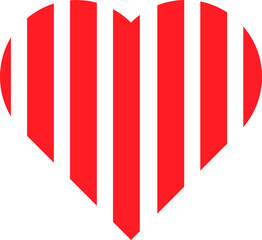 red heart icon. design element for valentine day