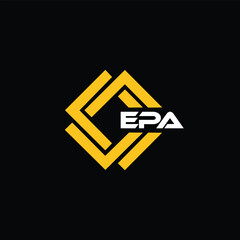  EPA letter design for logo and icon.EPA typography for technology, business and real estate brand.EPA monogram logo.
