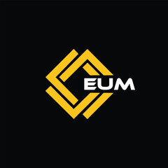  EUM letter design for logo and icon.EUM typography for technology, business and real estate brand.EUM monogram logo.