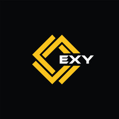  EXY letter design for logo and icon.EXY typography for technology, business and real estate brand.EXY monogram logo.