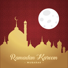 Ramadhan background, Eid al-Fitr background, Islamic new year background greeting card