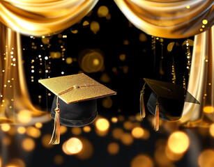 Congratulations graduates graduation banner. 