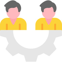 Obraz premium Team Line Icon
