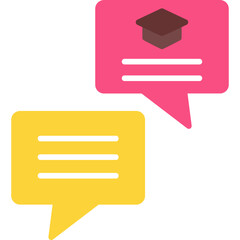 Fototapeta premium Education Chat Icon
