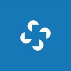 Obraz premium modern medical healt wellness logo design vector