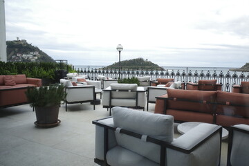 View of the shore of San Sebastian