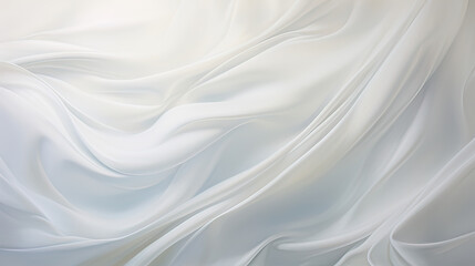 Obraz premium A smooth white canvas with a hint of soft shadows at the edges, offering depth and dimension Ai Generative