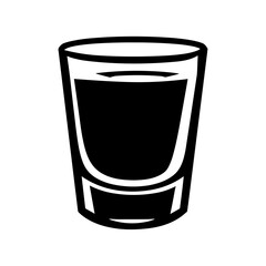 "Icon Vector Illustration of Water in a Glass, Capturing the Serene Beauty and Clarity of the Liquid in a Stylish and Minimalistic Design."