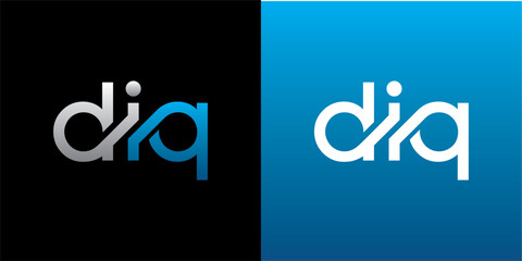 DIQ Letter Initial Logo Design Template Vector Illustration