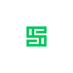 Obraz premium S logo design vector