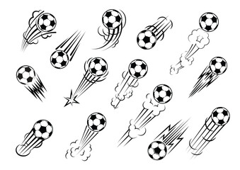 Soccer ball football tournament set icons. Symbol or emblem. vector illustration