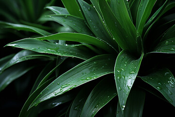 Yucca - Pointed, green abstract leaves with a desert feel.
