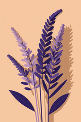 Lavender flower. Logo design.