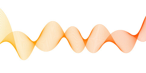 Abstract backdrop with colorful wave gradient lines on white background.Rainbow ribbon wave on white background. Vector illustration.wave design. Vector illustration,	