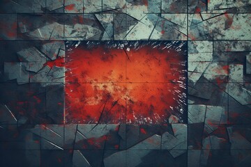 Retro Abstract Aesthetics Grunge Texture Image Vintage Appeal FIRE LIKE RED BLACK COLOR ILLUSTRATION