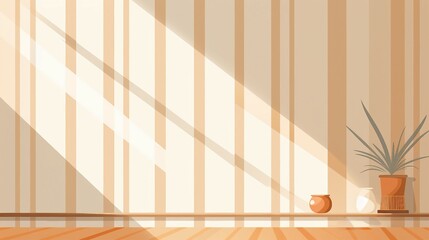 Capturing Modern Elegance: Sunlit Room with Gray Wall, Inviting Cozy Ambiance, and Stylish Minimalist Decor, Ideal for Contemporary Living Spaces