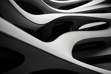 Highquality BMW Abstract Organic Textures Abstract Architecture WHITE AND BLACK WAVES MADE WITH AIO